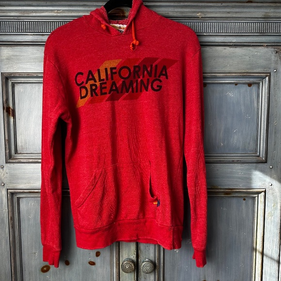 Aviator Nation California Dreaming Red Hoodie Size M - Picture 2 of 7